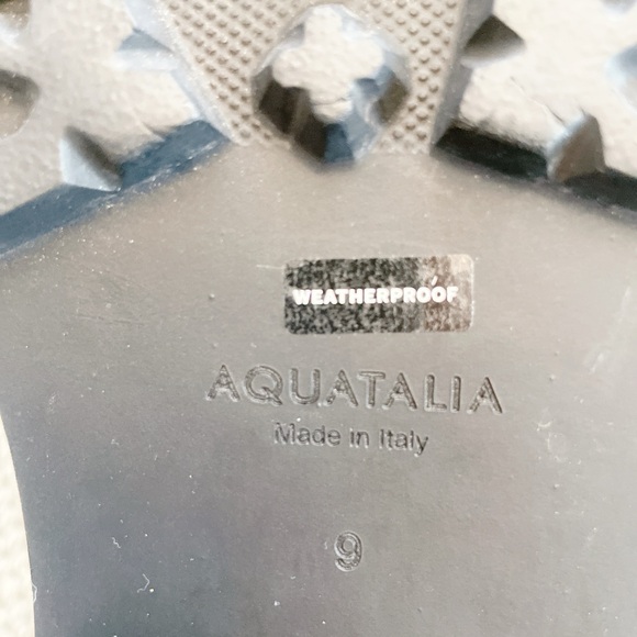 Aquatalia Saundra Black Suede Platform Ankle Boots 9 Waterproof WORN ONCE - Picture 5 of 8